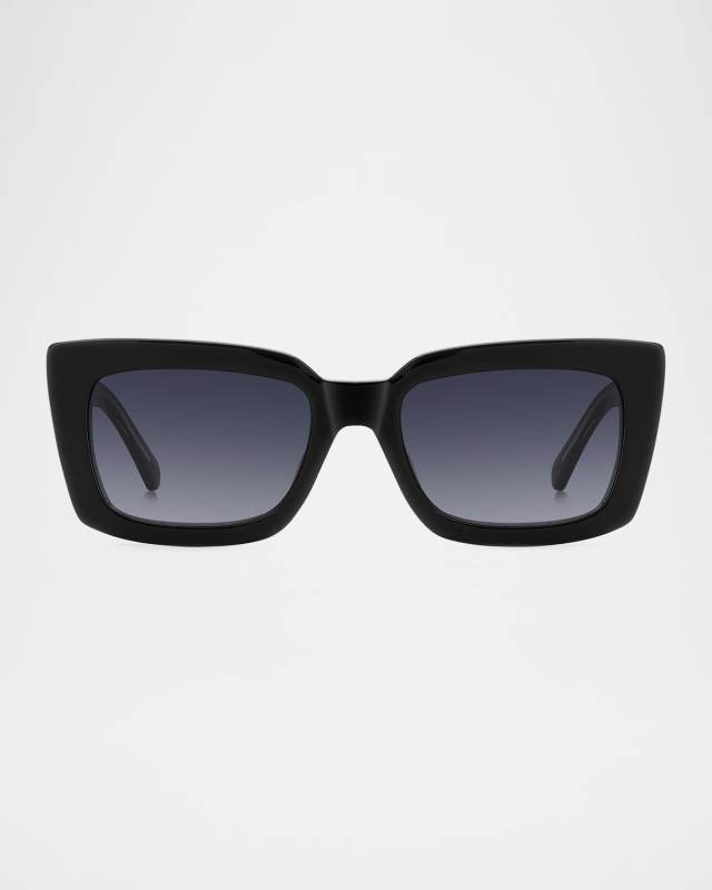 cailin rectangle acetate sunglasses